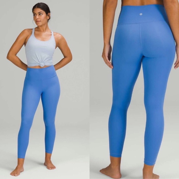 lululemon athletica Pants - Lululemon Wunder Under High-Rise Tight 25" Full-On Luxtreme Blue Nile EUC Size 6
